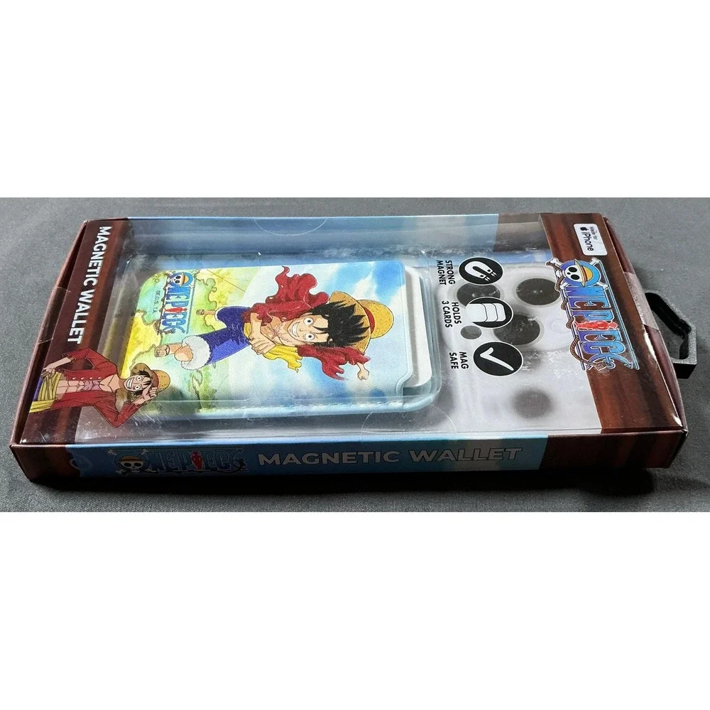 One Piece Luffy Magnetic MagSafe Wallet for iPhone CultureFly Holds 3 Cards NEW